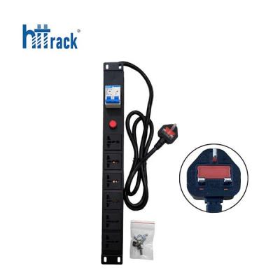 Thanh nguồn PDU Universal 6 Port - Phích cắm UK 3 Chấu (HTTP-PDU6PUK)