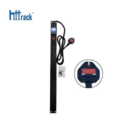 Thanh nguồn PDU Universal 12 Port - Phích cắm UK 3 Chấu (HTTP-PDU12PUK)