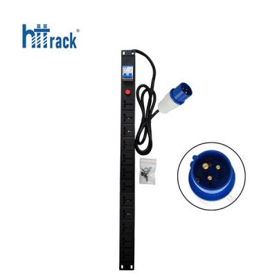 Thanh nguồn PDU Universal 12 Port - Phích cắm công nghiệp (HTTP-PDU12PCN)