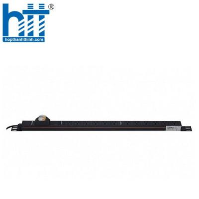 Thanh Nguồn PDU 12 ổ cắm C13, 32A, 250V, MCB đôi (2 cực) - VRP212-MCB32