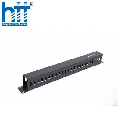Thanh Quản Lý Cáp Ngang VietRack 1U, Finger Duct, Black (VRMH01-1F)