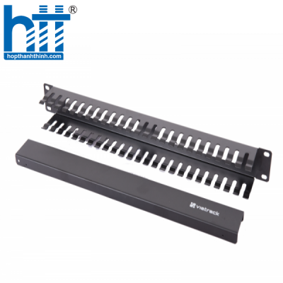 Thanh quản lý cáp ngang Ikorack 1U, Ringed (IKOP-1R)