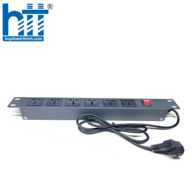 Thanh nguồn UniRack PDU 6 chấu đa năng (UNR-P6/1U)