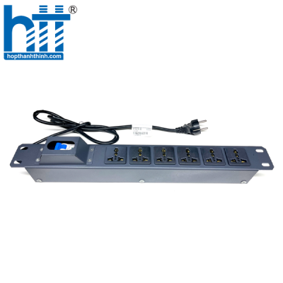 Thanh nguồn UniRack PDU 6 chấu đa  năng MCB 20A (UNR-P6M20/1U)
