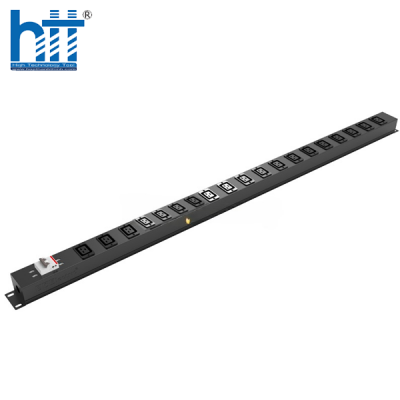 Thanh PDU 3CElectric 18 cổng C19, lắp dọc tủ rack 36U, có MCB 2P 50A (3C-P36UM18C19MCB50)